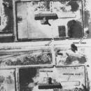 An aerial reconnaissance photograph of Auschwitz II