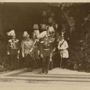 Empfangskommitee für Kaiser Franz Joseph I. von Österreich und Kaiser Wilhelm II