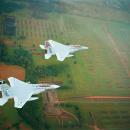 Israeli Air Force jets Fly-over Auschwitz concentration camp