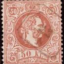 1867ca 50kr KK brown-rose Mi41Ib